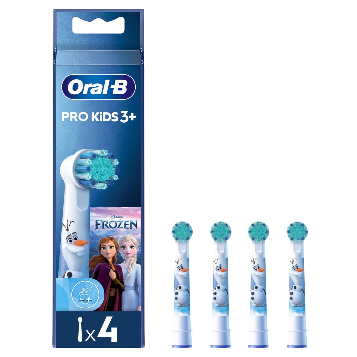 Oral-B Pro Kids 3+ Harjaspää täyttöpakkaus, 4 kpl
