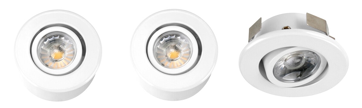 Downlight LED dimbar, 3-pakning