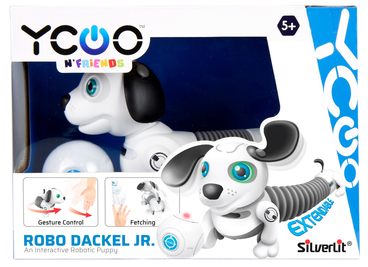 Silverlit Robo Dackel Jr interaktiv robothund, från 5 år