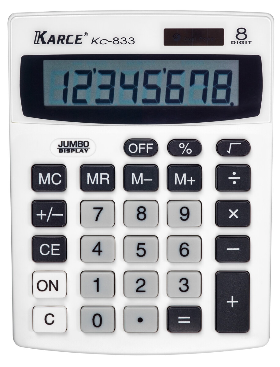 Kalkulator og lommeregner solcelle / batteri
