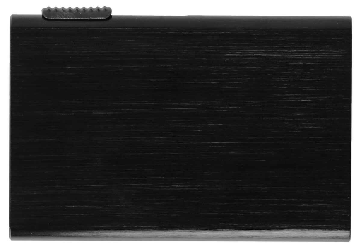 Korttikotelo RFID alumiini, 5 taskua, musta