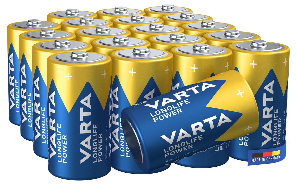 Varta Longlife Power C/LR14-batterier, 20-pack