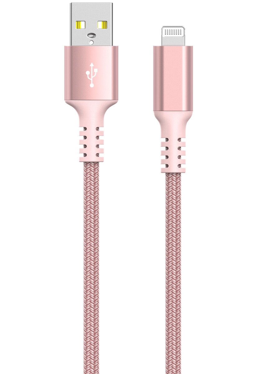 Tygklädd USB-A till Lightning laddkabel för iPhone 3m Clas Ohlson