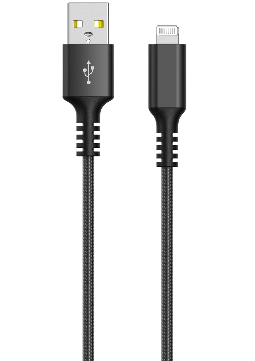 Tygklädd USB-A till Lightning laddkabel för iPhone 1,5m Clas Ohlson