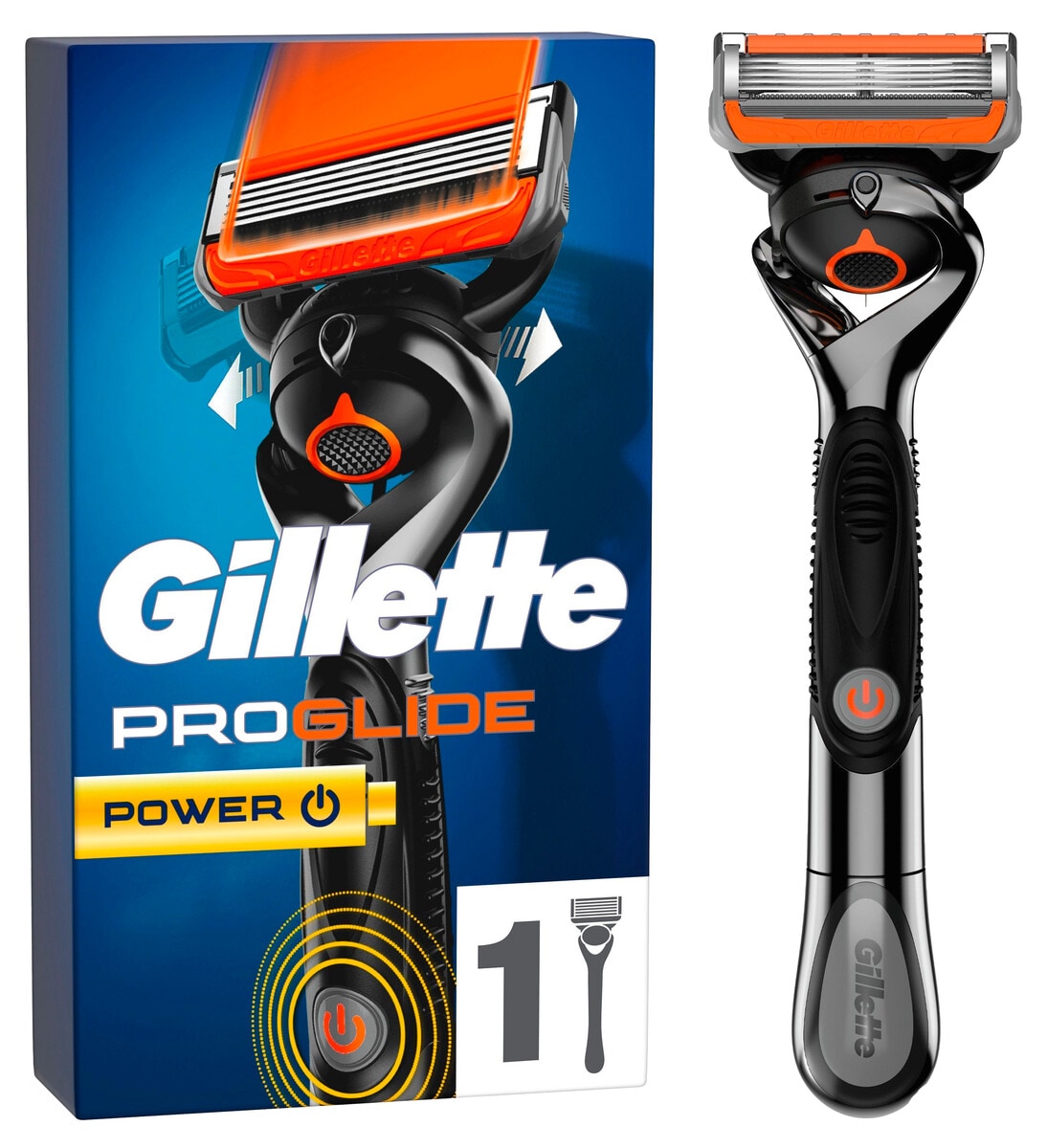 Gillette Fusion ProGlide Power Chrome Edition Partahöylä