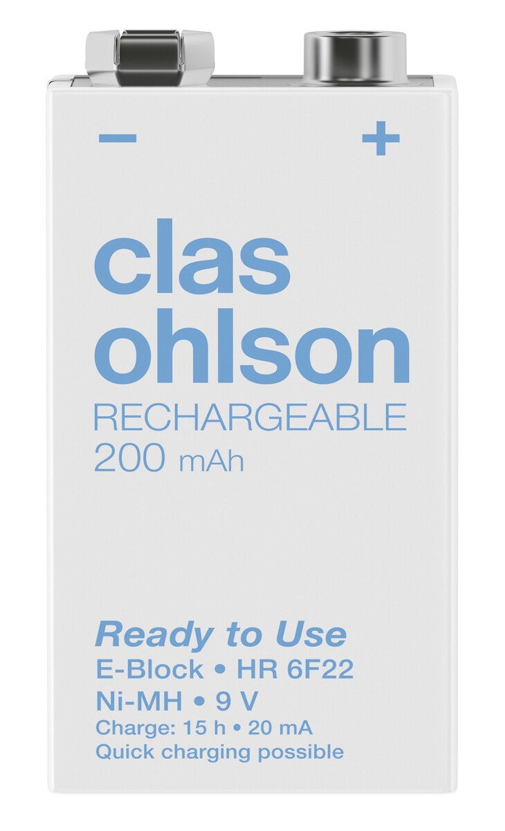 Clas Ohlson Laddningsbart 9 V-batteri