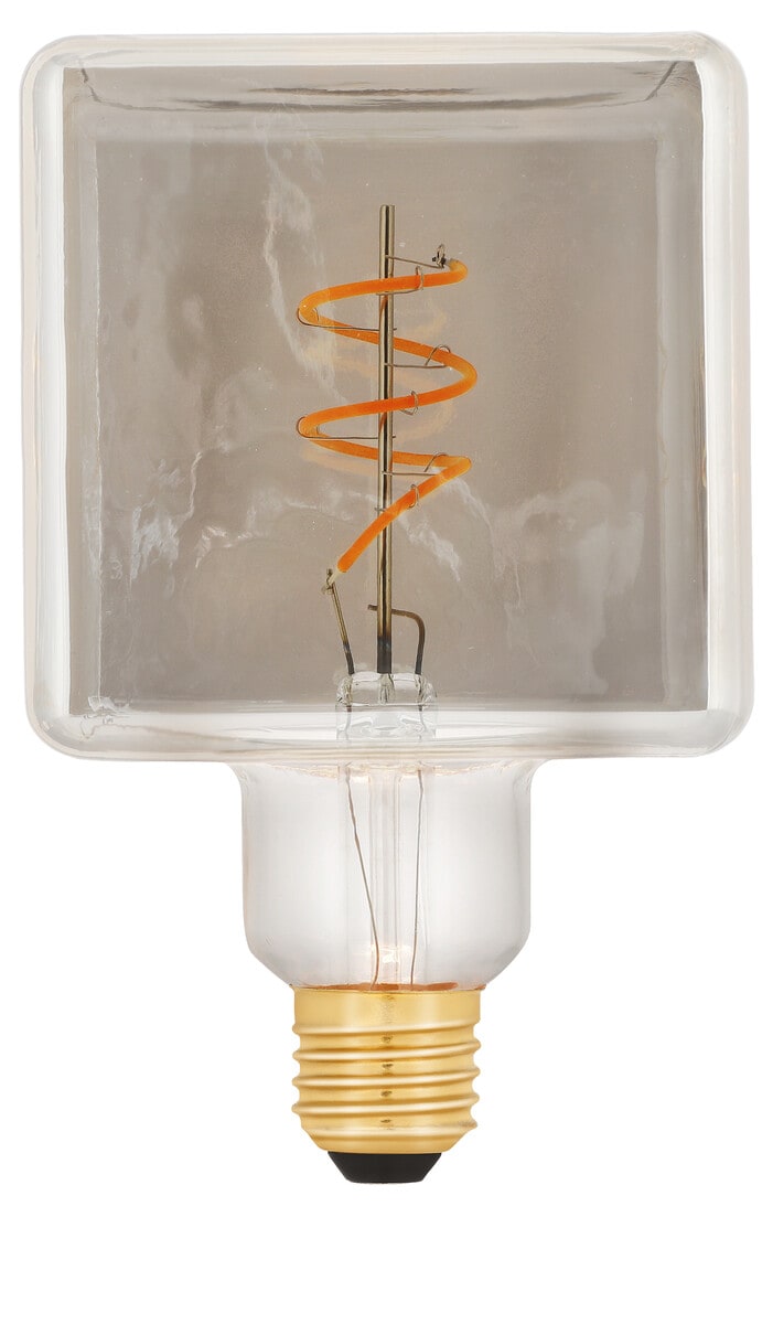 Savunvärinen lamppu E27 himmennettävä LED Smokey, erittäin lämmin valkoinen