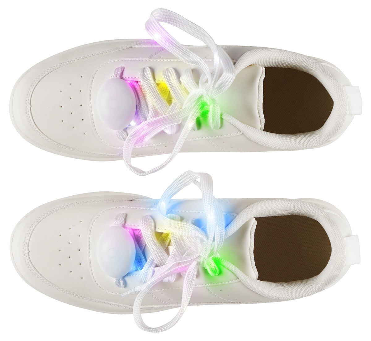 Kengännauhat, joissa vilkkuvat LED-valot, 2 kpl