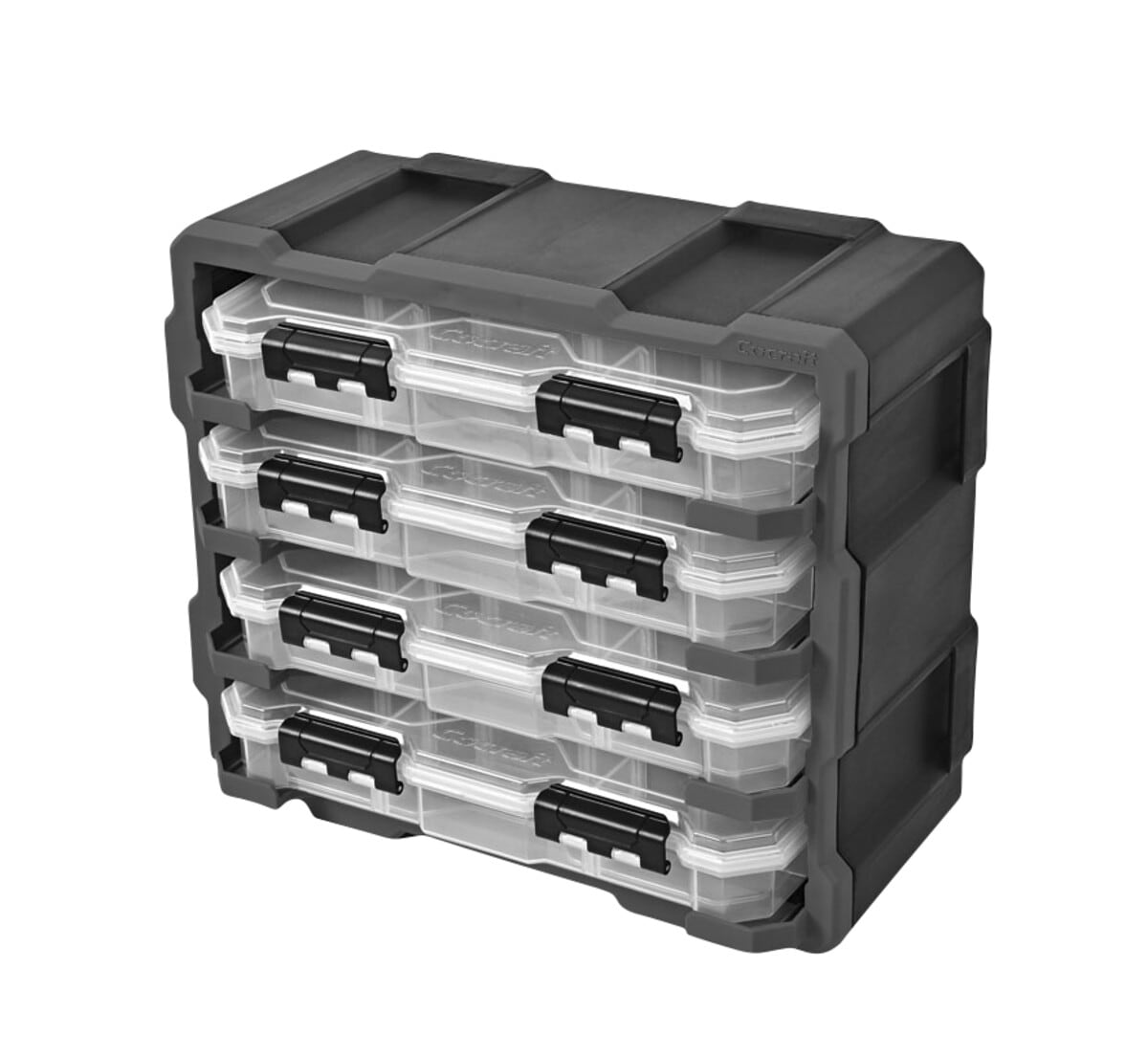 Cocraft FSS oppbevaringsbokser med rack, 4-pakning