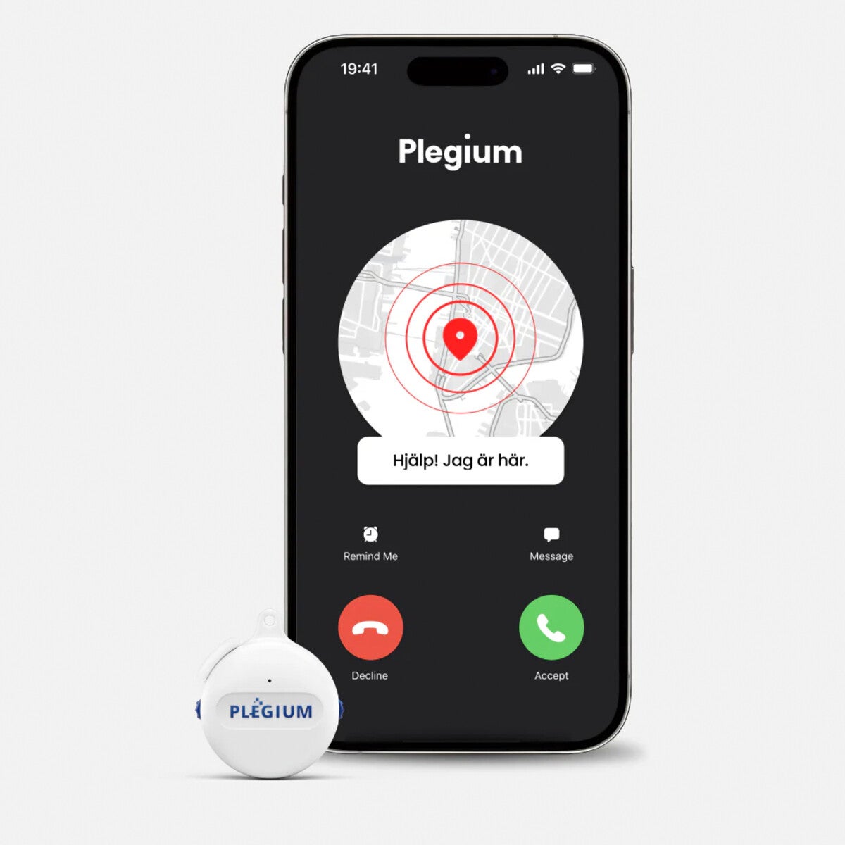 Plegium Smart Emergency Button Wearable larmknapp