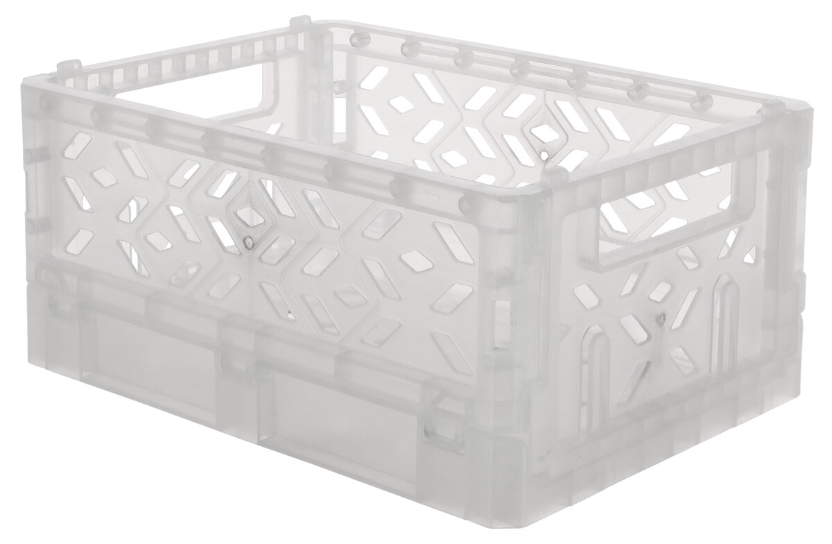 Sammenleggbar boks av resirkulert plast, XS 16,5 x 12 x 8 cm