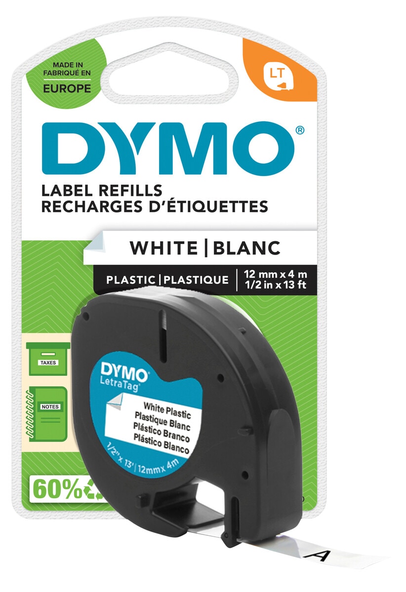 Märkband plast Dymo LetraTag