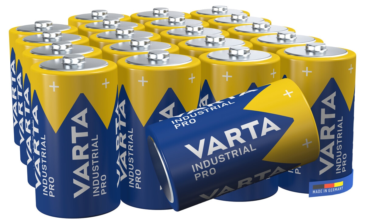 Varta Industrial Pro D/LR20-batterier, 20-pack