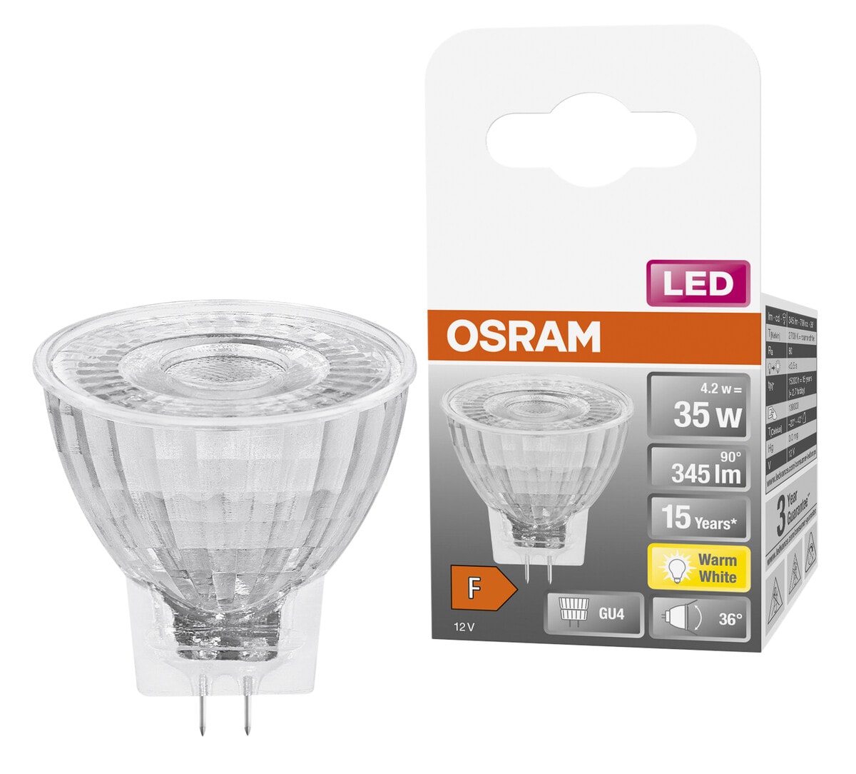 LED-lampa GU4 (MR11) Osram