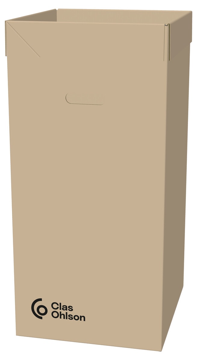 Avfallsbeholder av papp med bærehåndtak, 125 liter