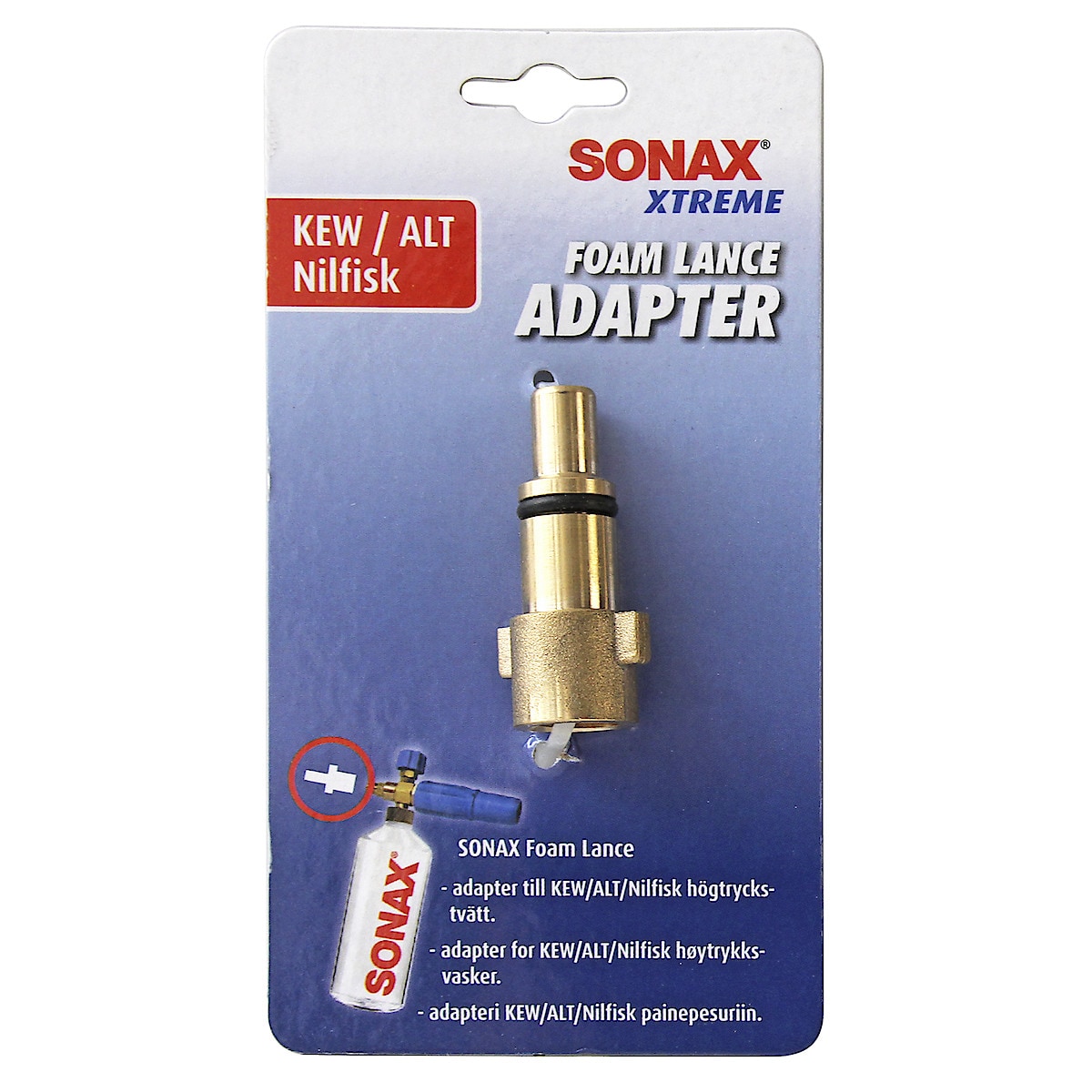 Sonax Foam Lance, adapter til Nilfisk høytrykksspyler