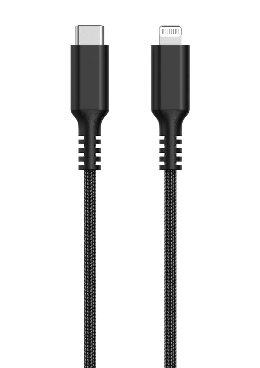 Tygklädd USB-C till Lightning laddkabel för iPhone 1,5m Clas Ohlson