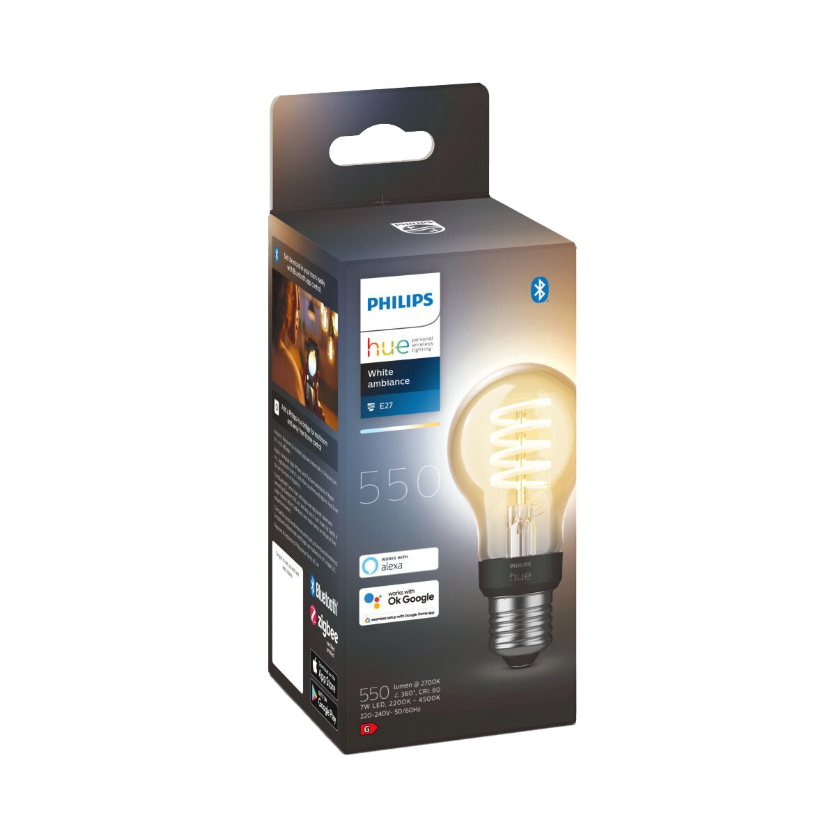 Philips Hue WA E27 LED-lamppu, 7 W Bluetooth
