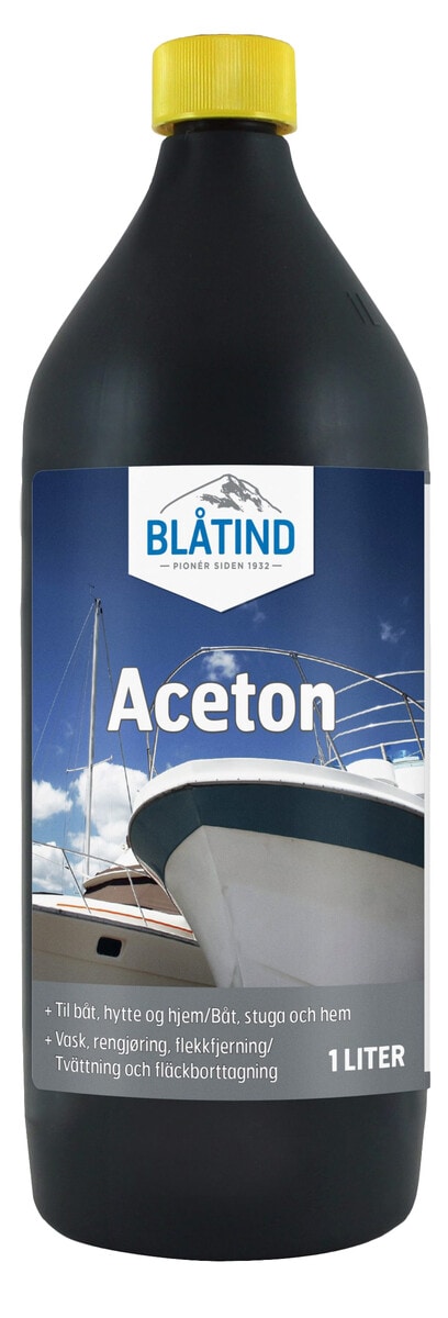 Blåtind aceton rengjøringsmiddel, 1 liter