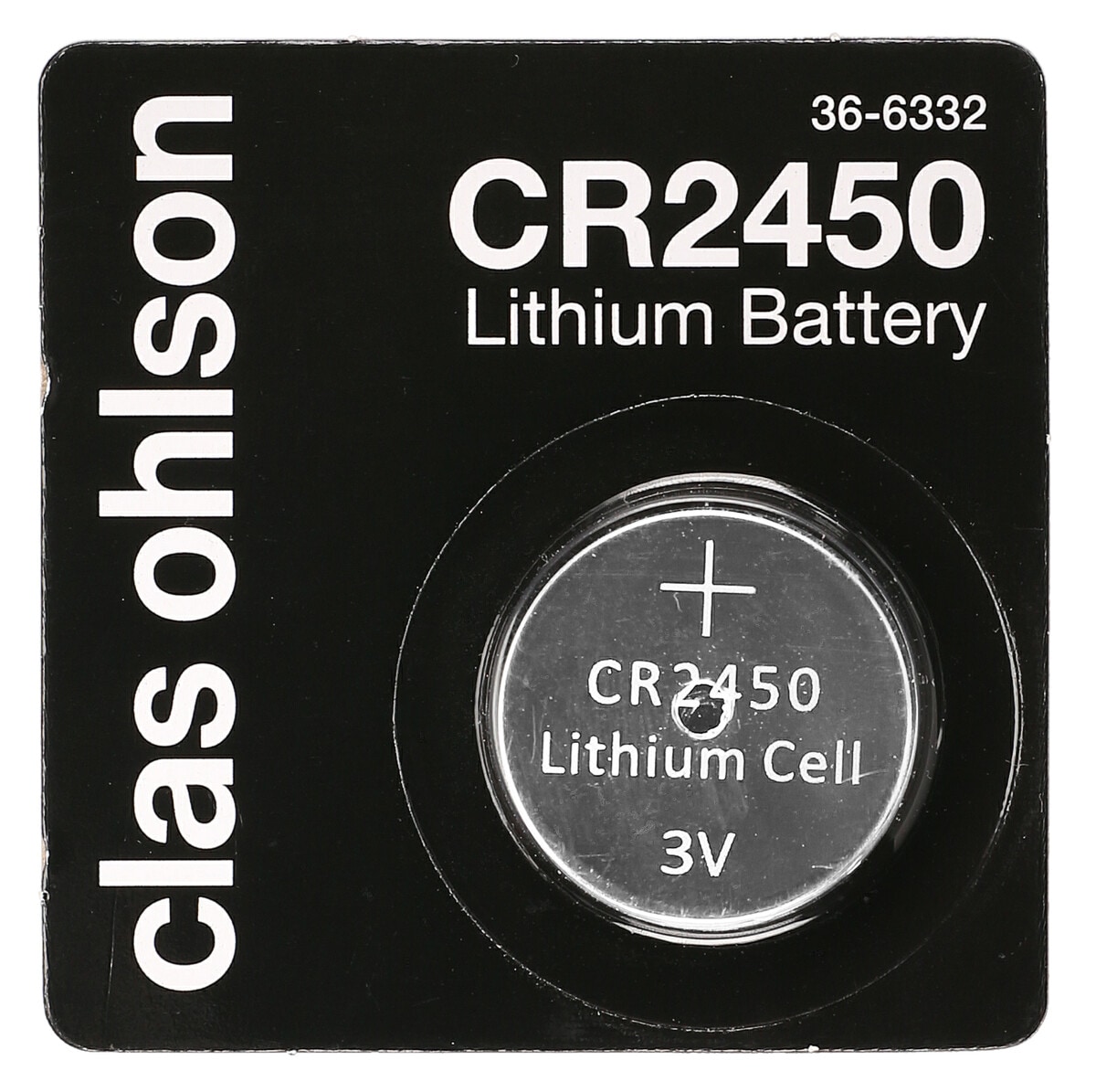 Clas Ohlson CR2450 knappcellsbatteri litium 3V
