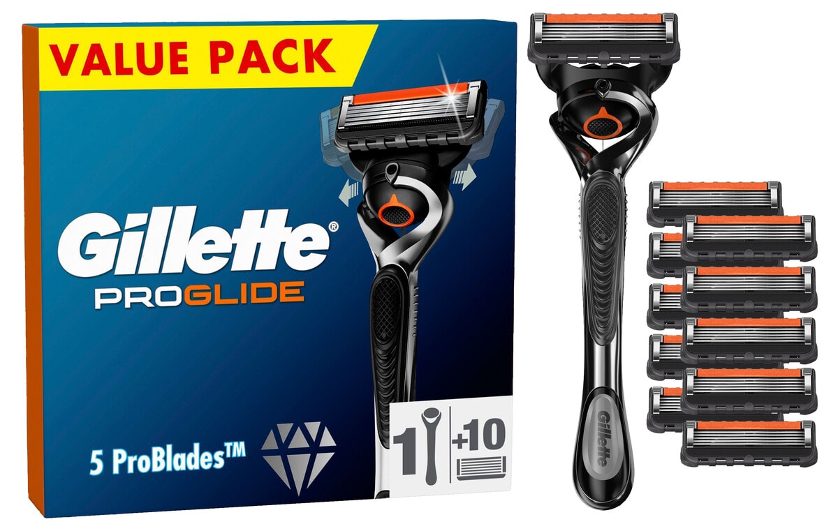 Gillette ProGlide barberhøvel med 10 barberblad