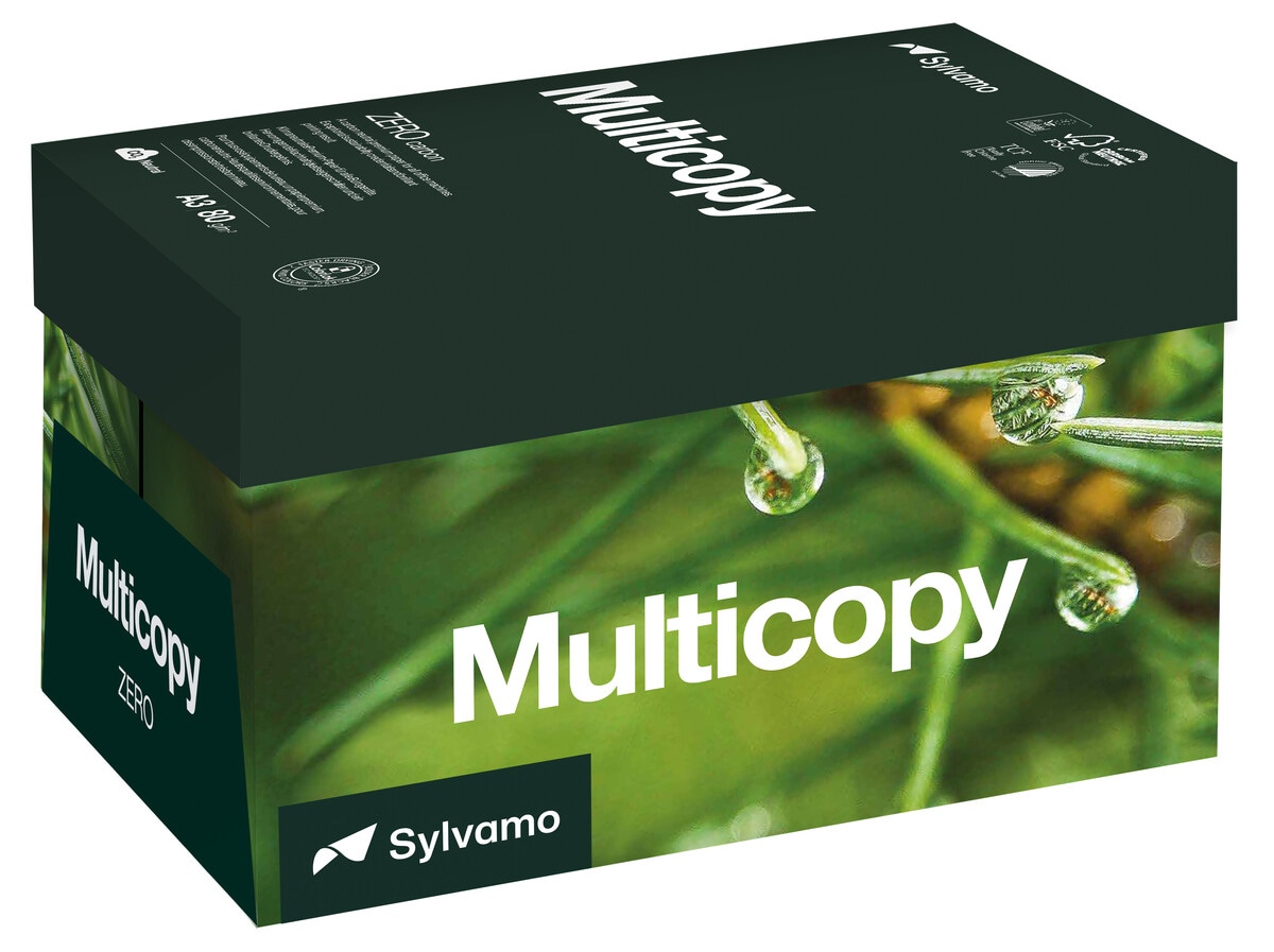 Multicopy Zero A3 80 g kopieringspapper, 2500-pack