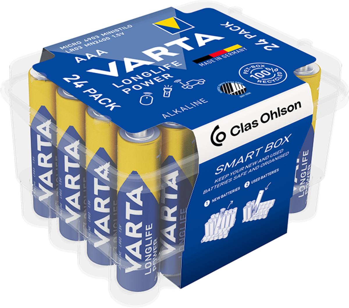Varta Longlife Power batteri, 24-pack