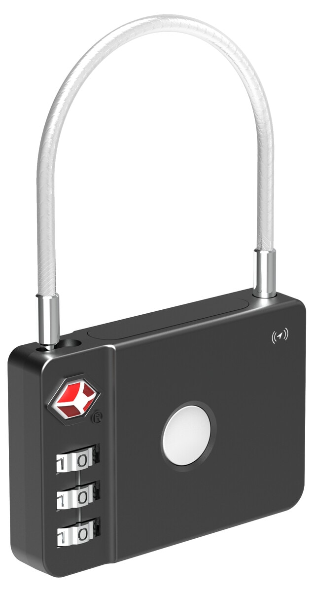 MiLock Smart Anti-Loss TSA-lås til koffert, svart