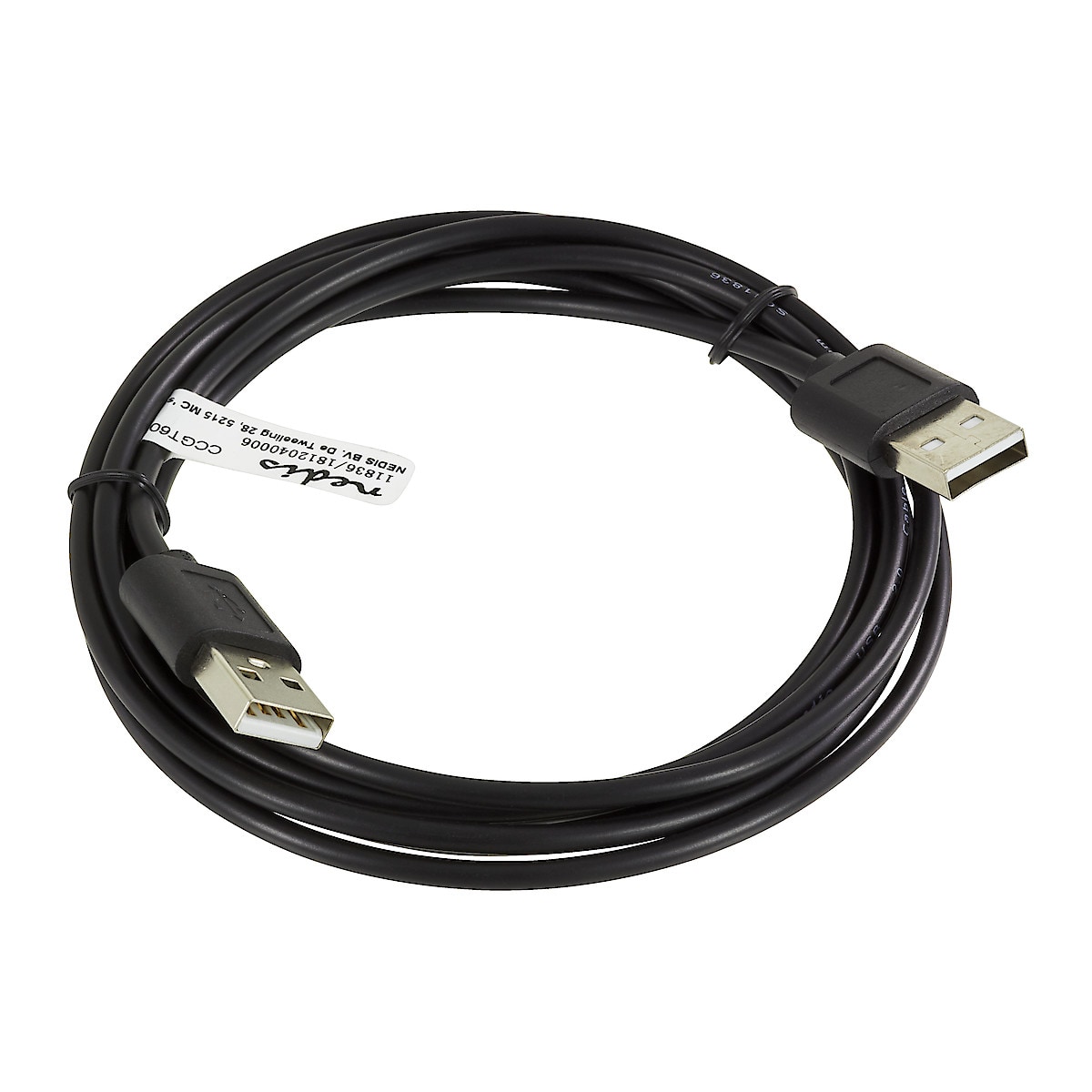 USB 2.0 -kaapeli A-uros–A-uros, 2 m