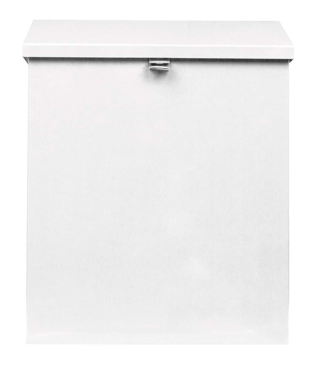 Låsbar postkasse av galvanisert blikk, 27 x 34 cm