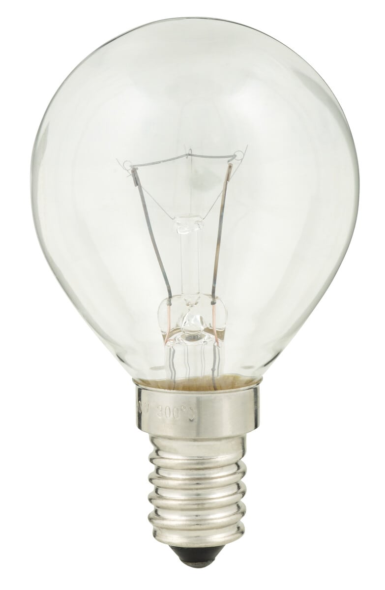 Clas Ohlson Ugnslampa 40 W, E14, rund / klar NASC