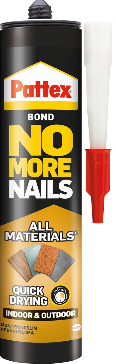 Pattex No More Nails Quick Drying montagelim, 390 g