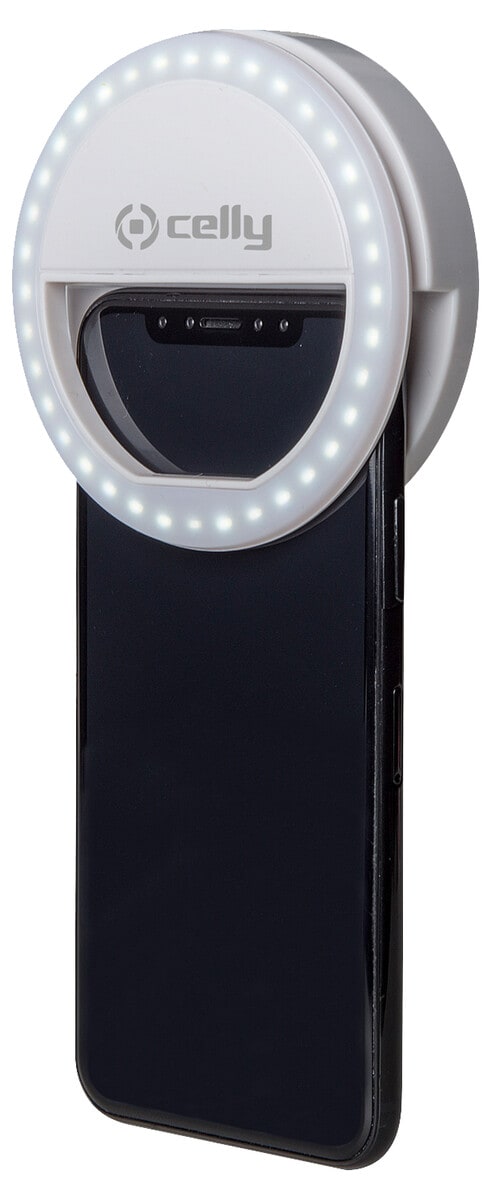 Celly fotolampa för mobilen, Selfie Flash Light Pro White