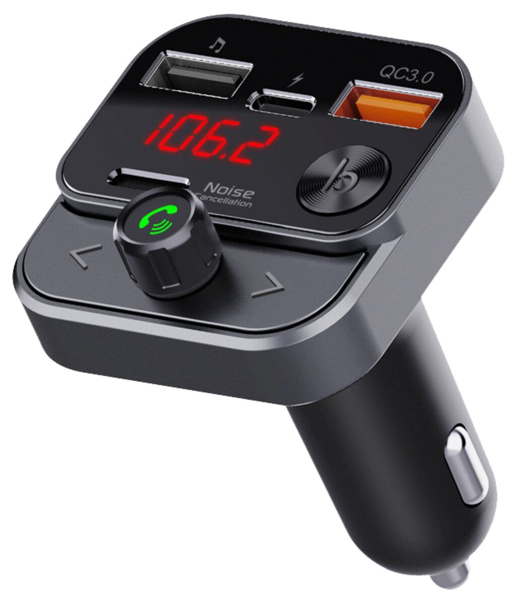 Swissten FM-sändare med Bluetooth för bil, 12-24 V
