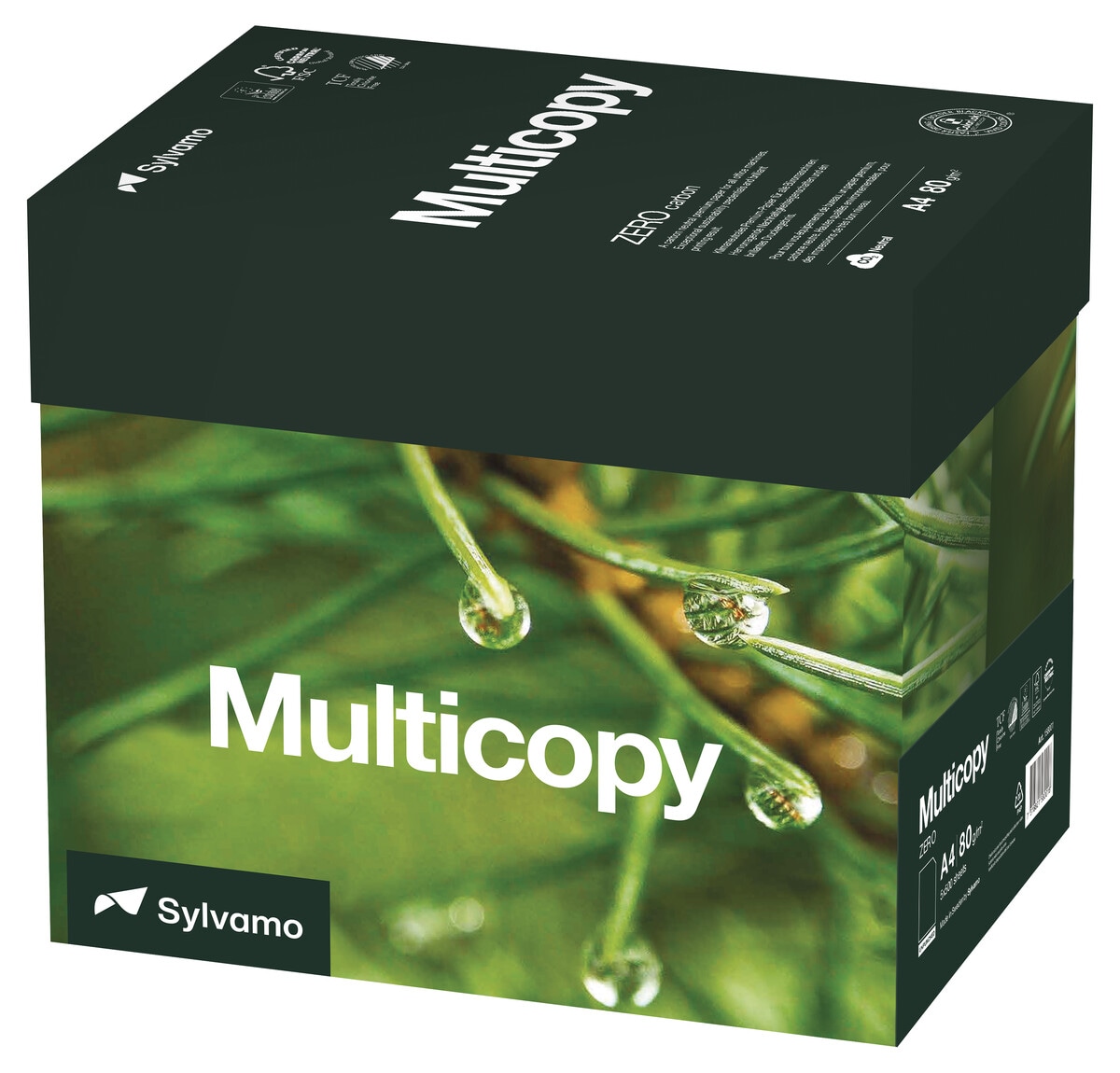 Multicopy Zero A4 80 g kopieringspapper, 2500-pack