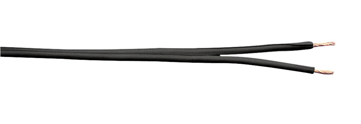 Høyttalerkabel 2x1,5 mm2, svart