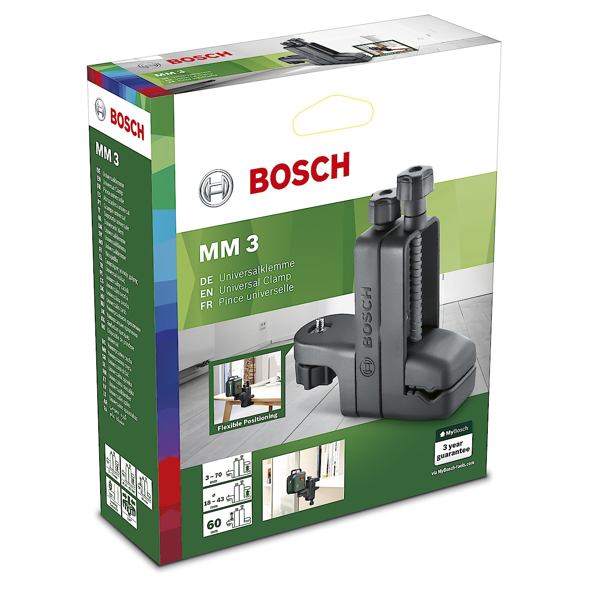 Bosch MM 3 universalklemme for krysslaser