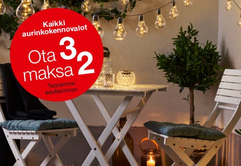 Tutustu valaisinvalikoimaamme