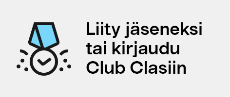 Liity jäseneksi tai kirjaudu Club Clasiin