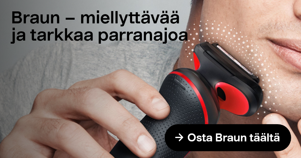 Braun – miellyttävää ja tarkkaa parranajoa. Osta Braun täältä. 