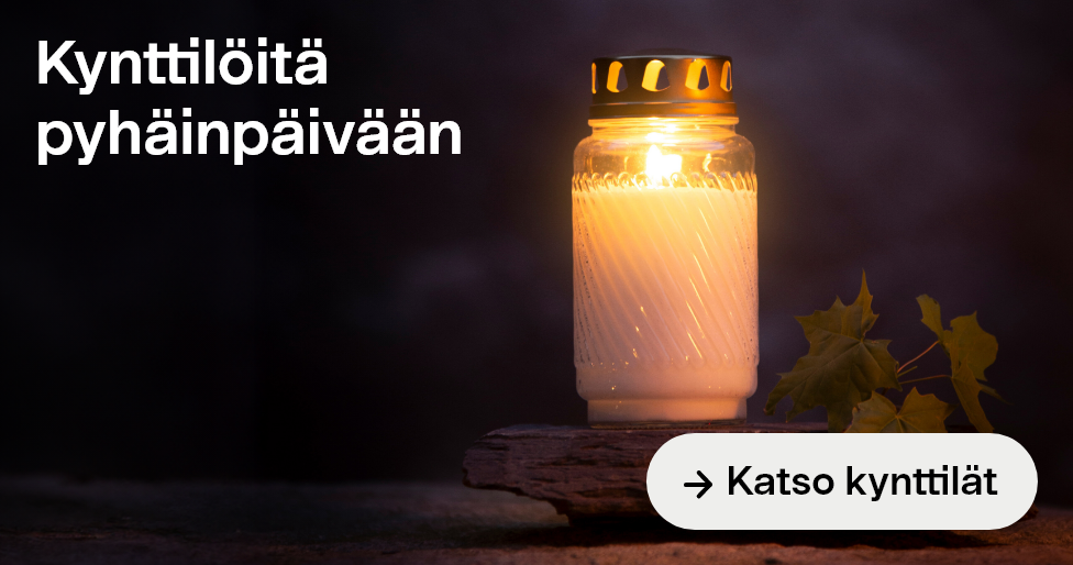 Kynttilöitä pyhäinpäivään Katso kynttilät