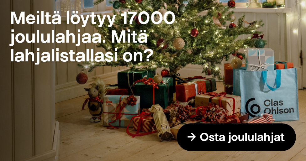 Meiltä löytyy 17 000 joululahjaa. Mitä lahjalistallasi on? Osta joululahjat