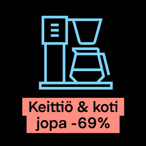 Black Friday koko viikon! Keittiö & koti jopa -69 % → Kampanjaan.   