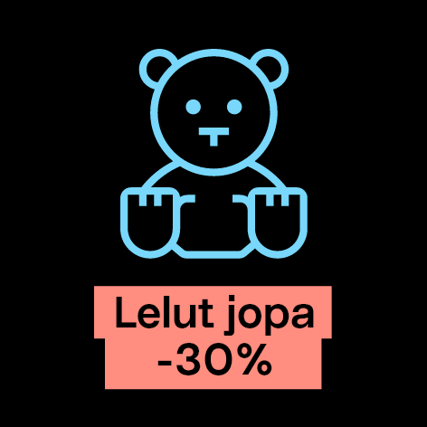 Black Friday koko viikon! Lelut jopa -30 % → Kampanjaan.                         