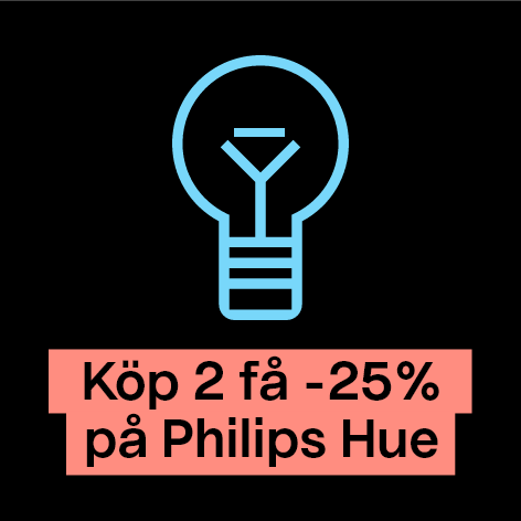 Black Friday hela veckan! Köp 2 få -25 % på Philips HUE → Till kampanjen.                     