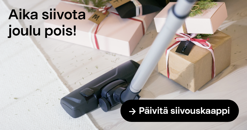  Päivitä siivouskaappi Paikoillanne, valmiit, tee joulusiivous! 