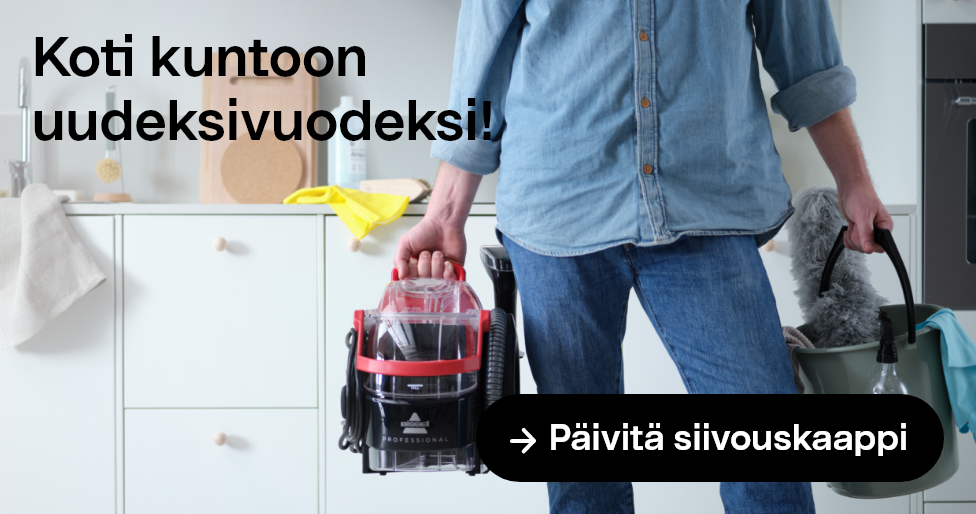  Päivitä siivouskaappi Koti kuntoon uudeksivuodeksi!