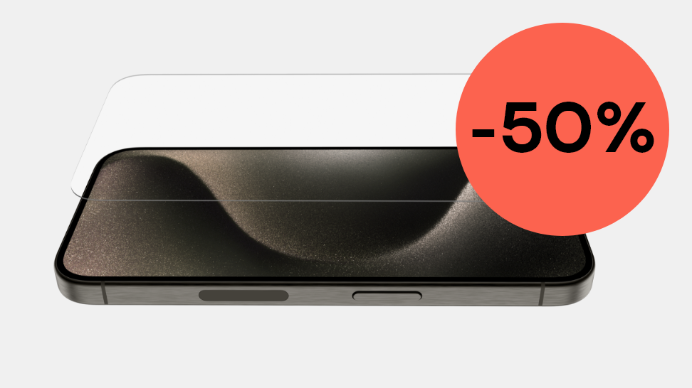 –50 % näytönsuojista. Alennus lasketaan normaalihinnasta.