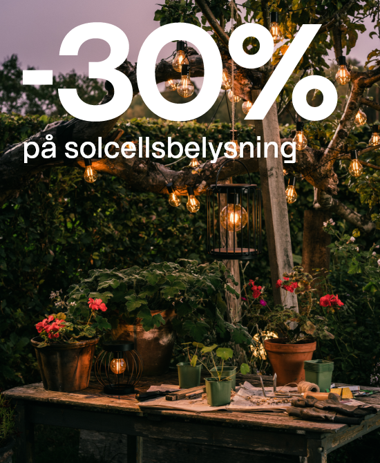 -30 % på solcellsbelysning. Köp solcellsbelysning här