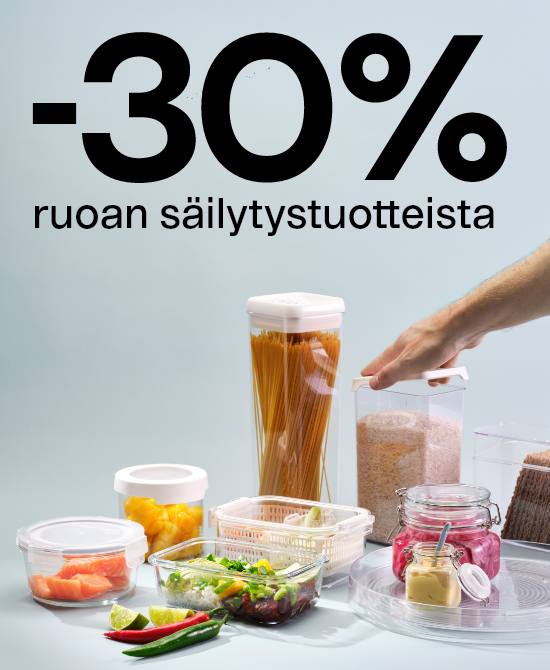  -30% ruoan säilytystuotteista Osta ruoan säilytystuotteita täältä